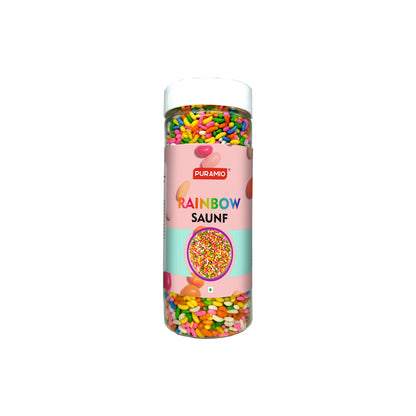 Puramio Rainbow Saunf | Pure and Premium Mukhwas Mouth Freshener | Thandai Mint Saunf | Good for Bad Breath, Good for Digestion, After Meal and Drink, Mukhwas Mouth Freshener Madrasi Mukhwas, 270g