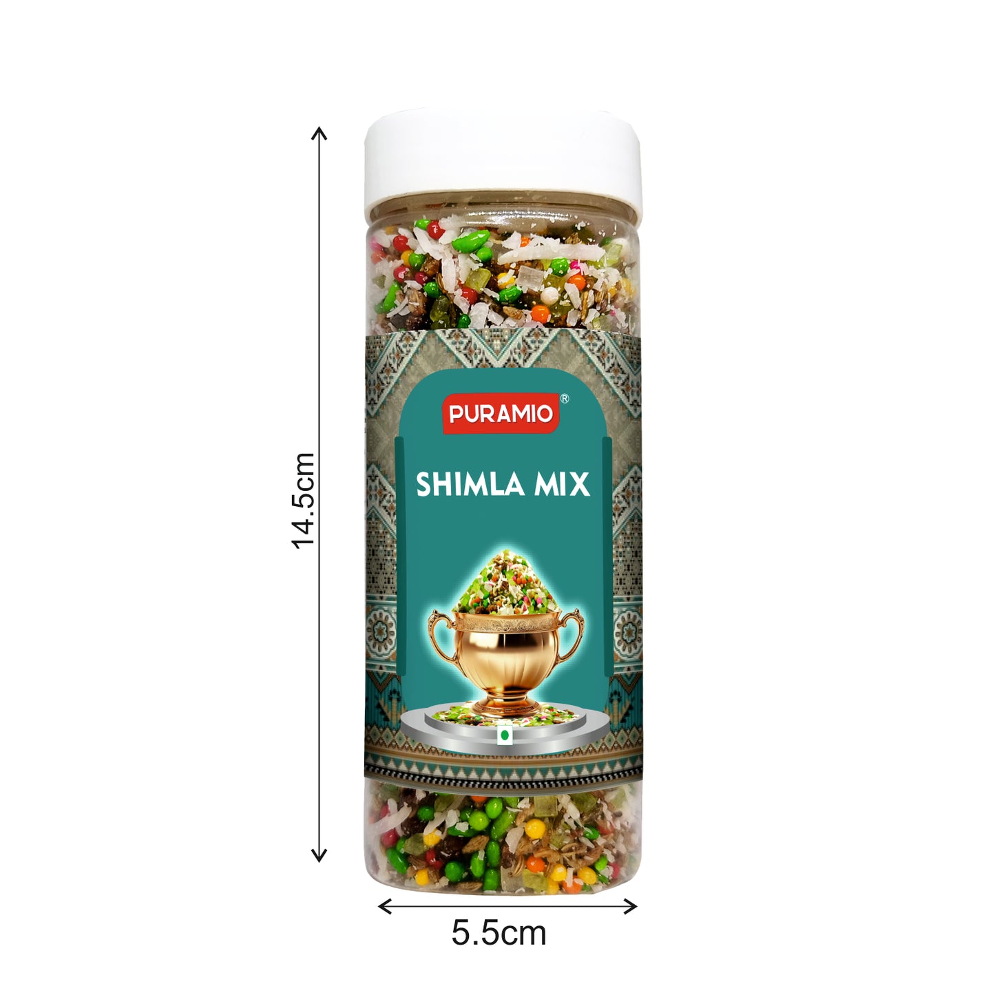 Puramio Shimla Mix | Pure and Premium Mukhwas Mouth Freshener | Thandai Mint Saunf | Good for Bad Breath, Good for Digestion, After Meal and Drink, 220g