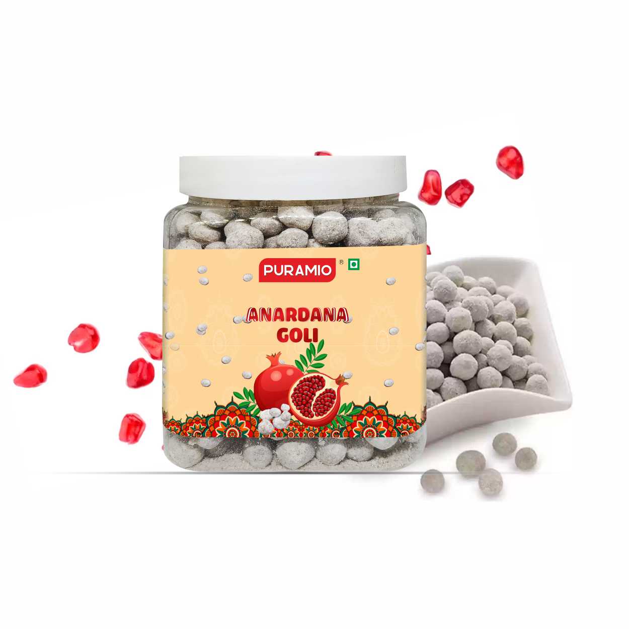 Puramio Anardana Goli | Pure and Premium | Good for Digestion | After Meal Digestive Mouth Freshner,