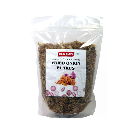 Puramio Fried Onion Flakes (for Biryani/Gravies/Curries/Salads)