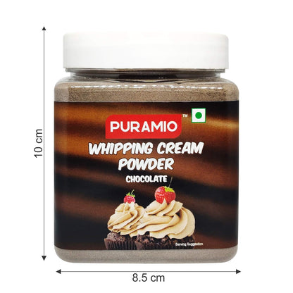 Puramio Whipping Cream Powder (Chocolate) - (250g) (Pack of 2)