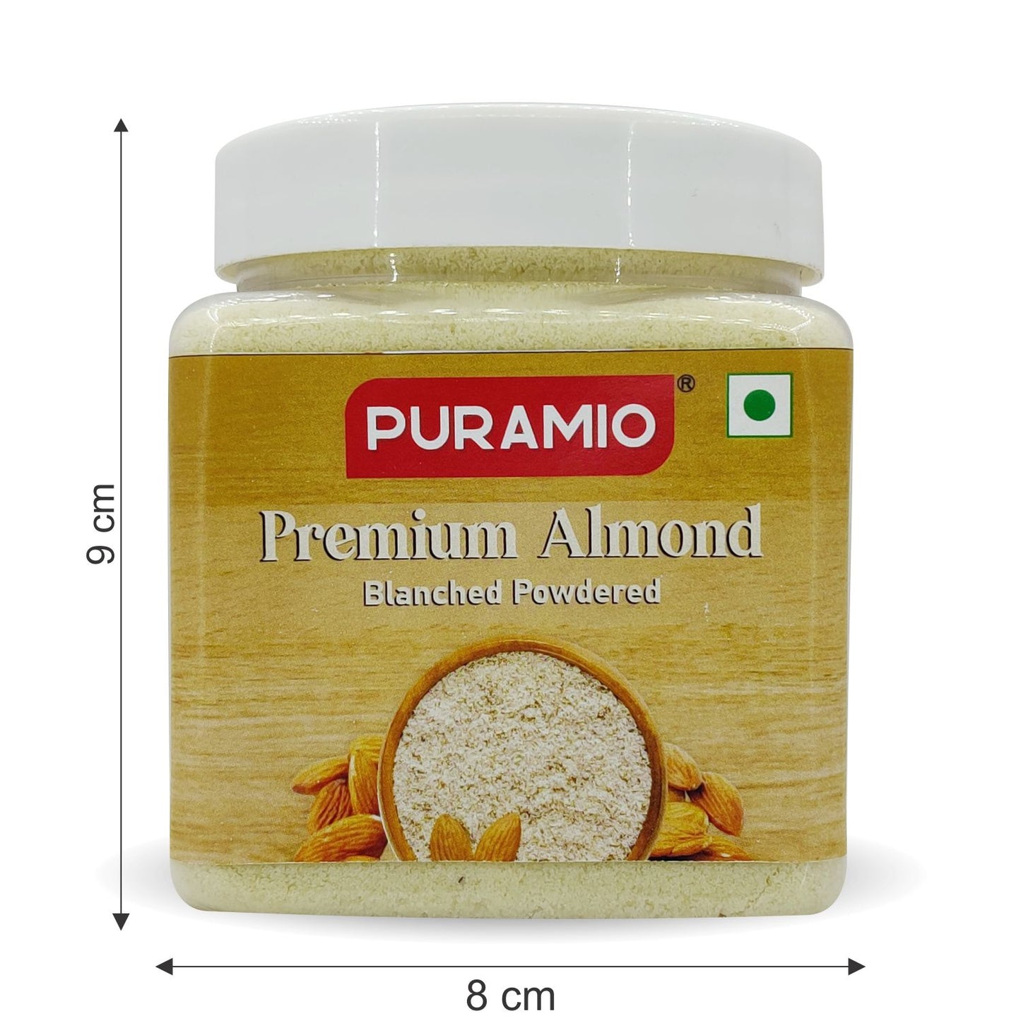 Puramio Premium Almonds (Blanched Powdered) , 250g