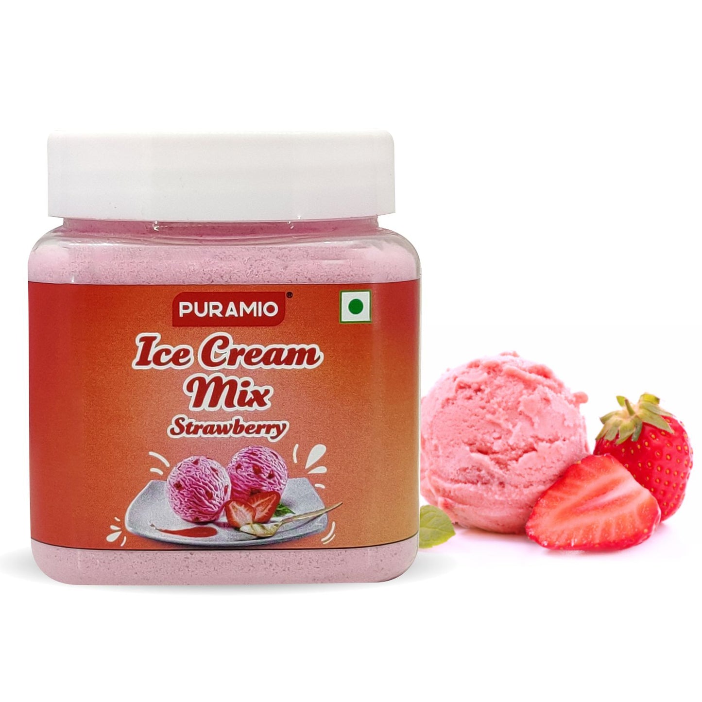 Puramio Ice Cream Mix, 250g (Strawberry)