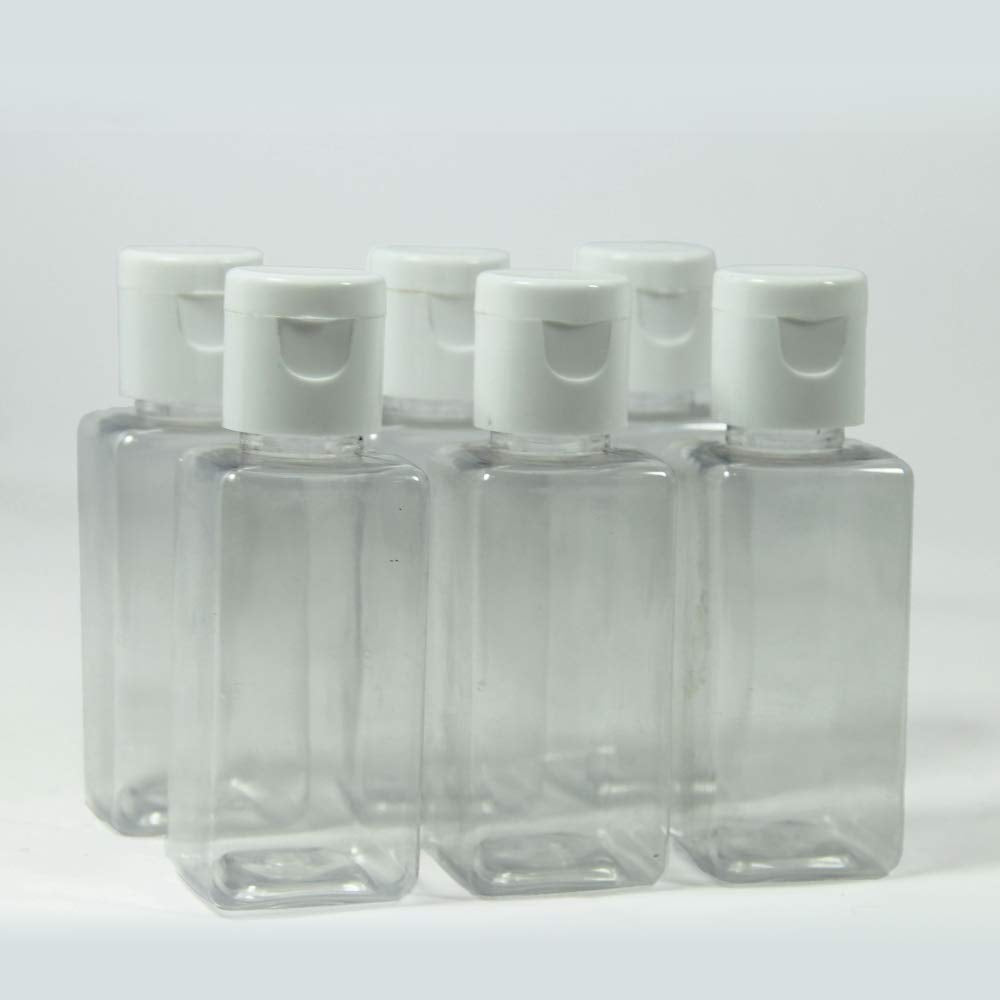 Puramio 50ml Square Pet Bottle - Set of 6