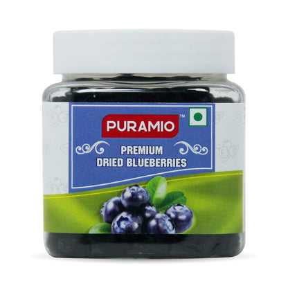 Puramio Premium Dry Fruit Gifting Combo - Blueberry (150g), Cranberry (300g), Blackcurrent (350g) & Roasted Cashew (150g)