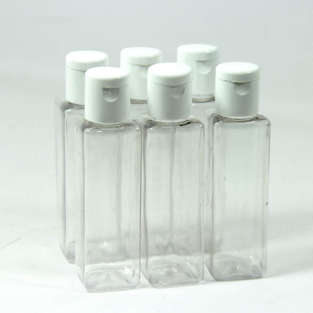 Puramio 100ml Square Pet Bottle - Set of 6