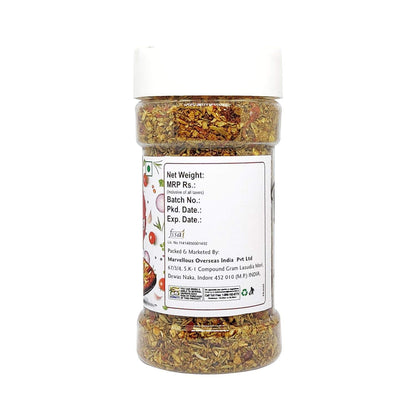 Puramio Combo Pack of Chilli Flakes, 70g + Pizza Seasoning, 100g [100% Natural]