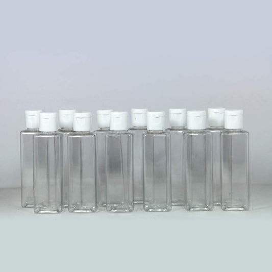 Puramio 100ml Square Pet Bottle - Set of 12