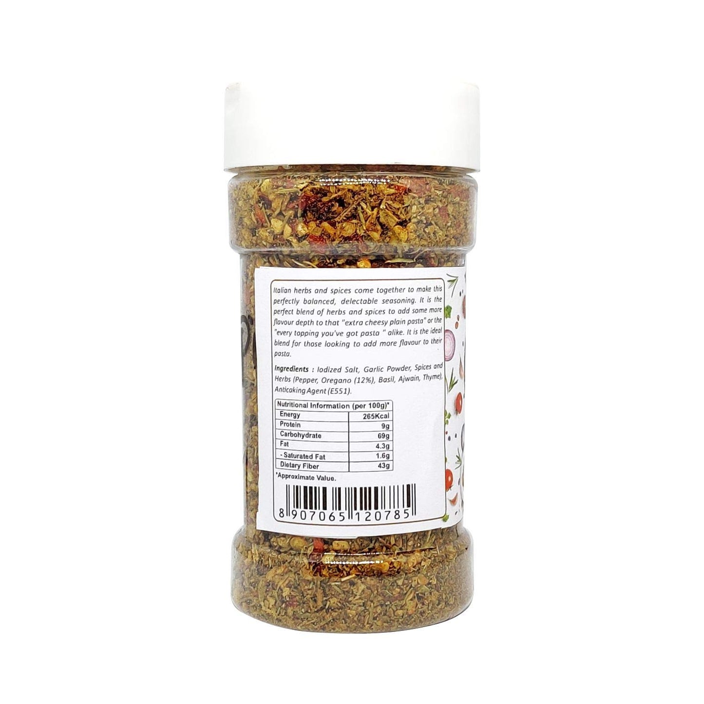 Puramio Combo Pack of Chilli Flakes, 70g + Pasta Seasoning, 100g [100% Natural]
