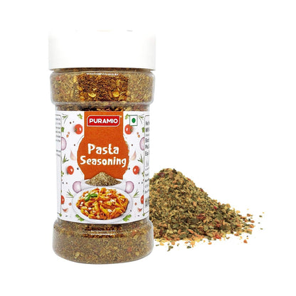 Puramio Combo Pack of Chilli Flakes, 70g + Pasta Seasoning, 100g [100% Natural]