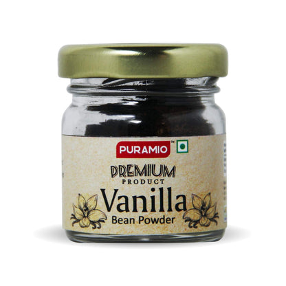 Puramio Combo Pack - Vanilla Bean Paste with Seeds 25g, + Vanilla Seeds 20g, + Vanilla Bean Powder 10g