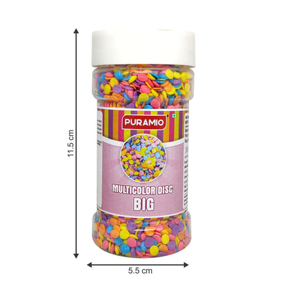 Puramio Multicolor Disc - Big for Cake Decoration, 125g