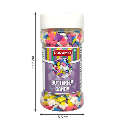 Puramio Butterfly Candy for Cake Decoration, 100g