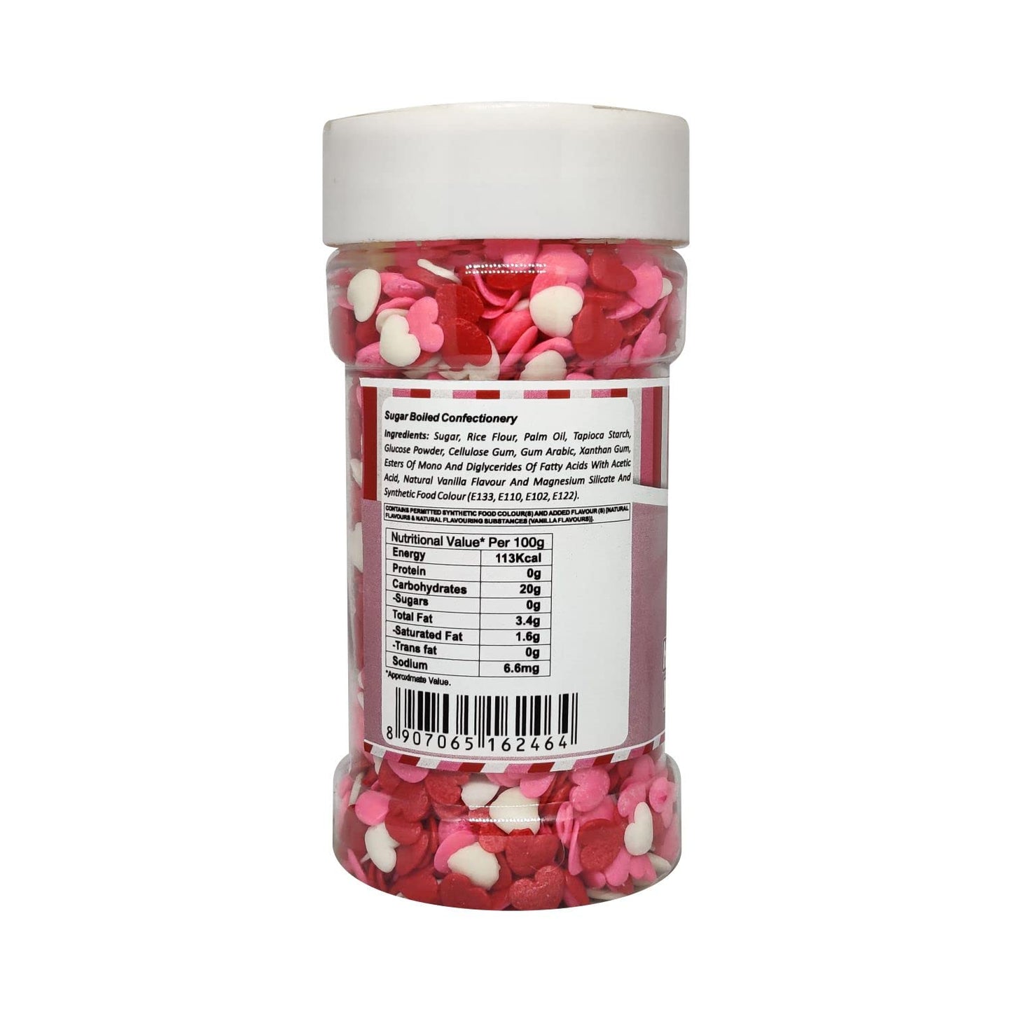 Puramio Heart Candy - Multicolor | for Cake Decoration, 125g