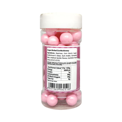 Puramio Glamour Balls Super Jumbo - Pink (14mm) | for Cake Decoration, 125g