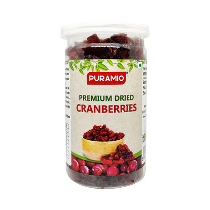 Puramio Premium Dried Cranberries [100% Natural]