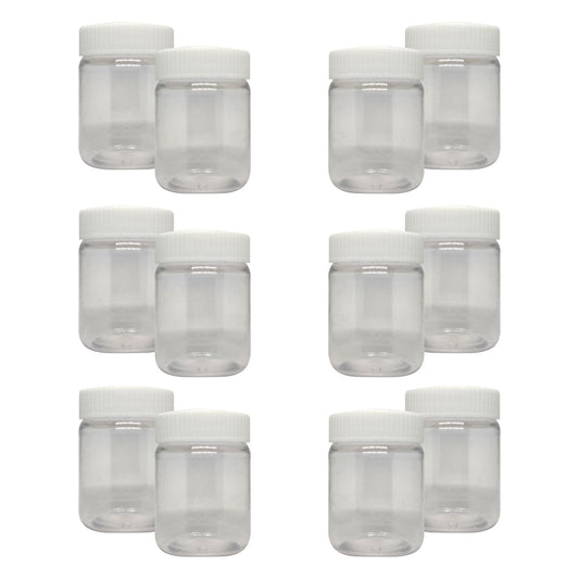 Puramio Round Pet Jar - each 50ml (Set of 12)