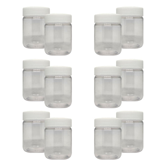 Puramio Round Pet Jar - each 50ml (Set of 12)