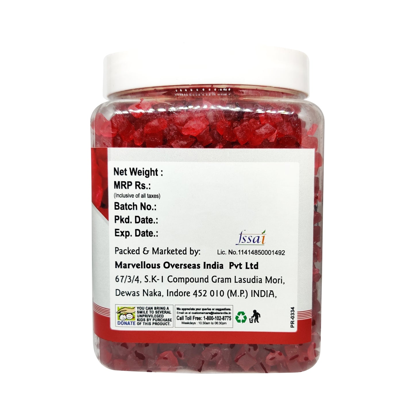 Puramio Tutti Frutti - Red , 800g