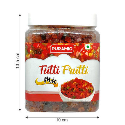 Puramio Tutti Frutti - Mix (Fresh Chery Candies for Cakes, Cookies, Icecream Decoration) , 800g