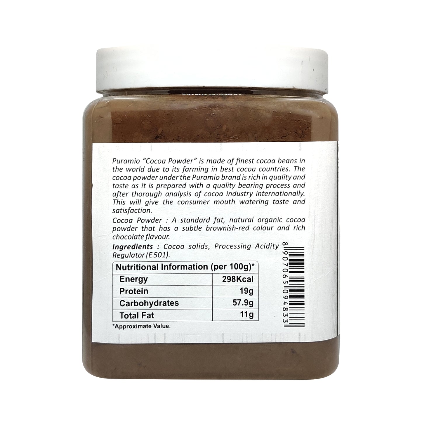 Puramio Cocoa Powder Light [Unsweetened]