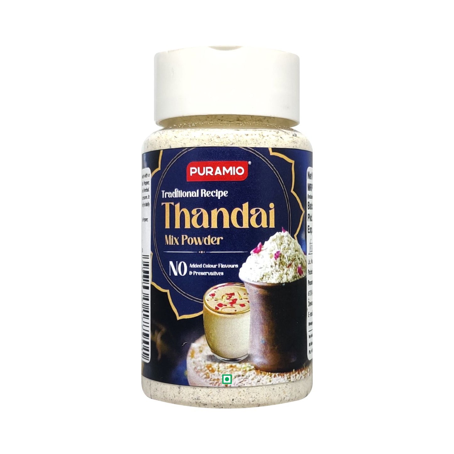 Puramio Traditional Recipe Thandai Drink Mix Powder (Instant Thandai)