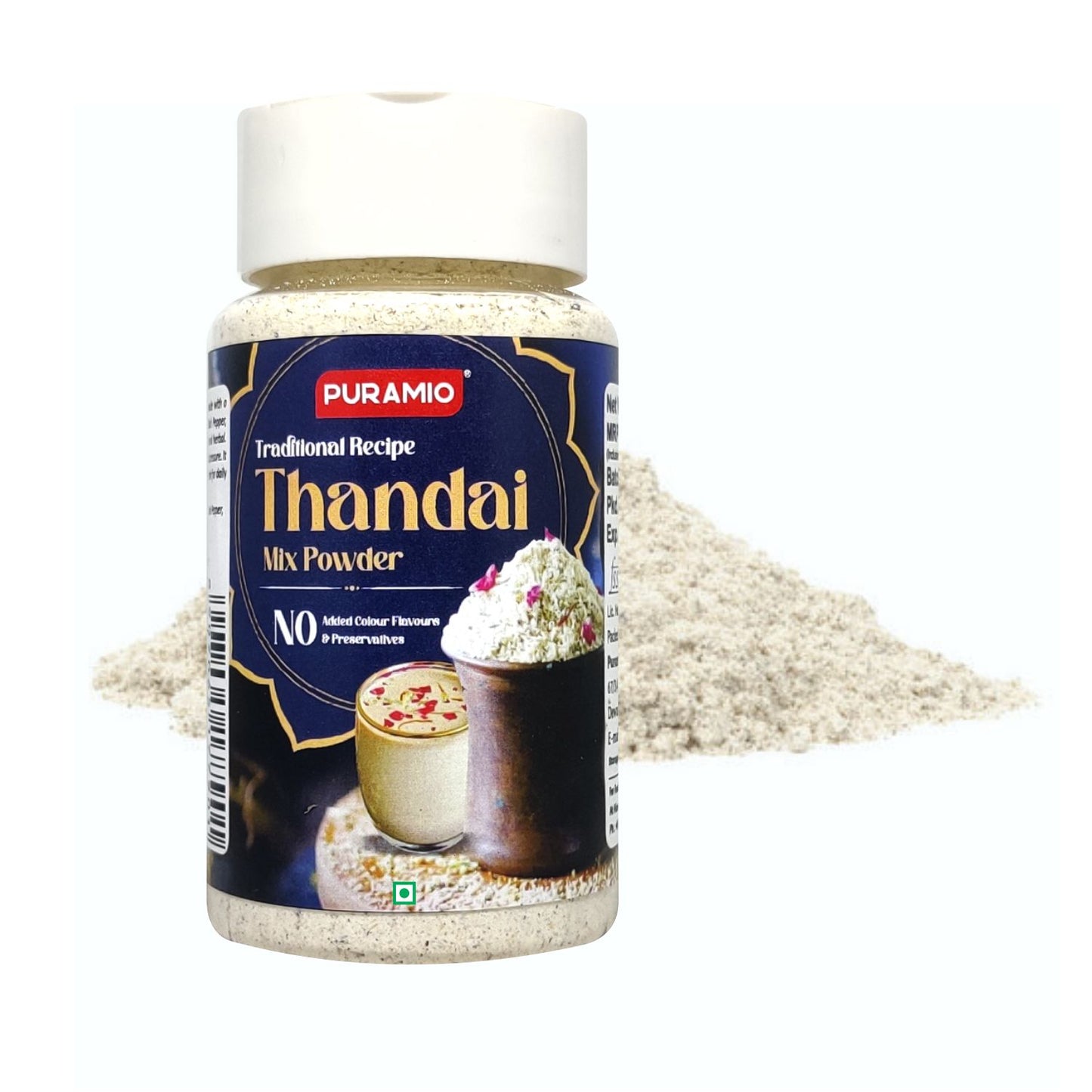 Puramio Traditional Recipe Thandai Drink Mix Powder (Instant Thandai)