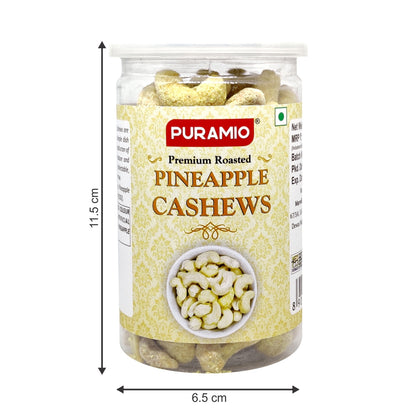 Puramio Roasted Cashew - Pineapple , (Kaju) 175 gm