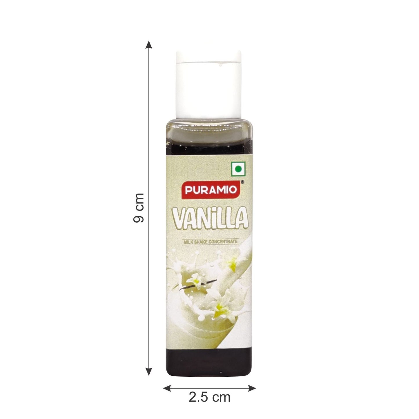 Puramio Milk Shake Mix | Concentrate - [For Milk Shakes/Mocktails/Flavoured Juices], (Vanilla)