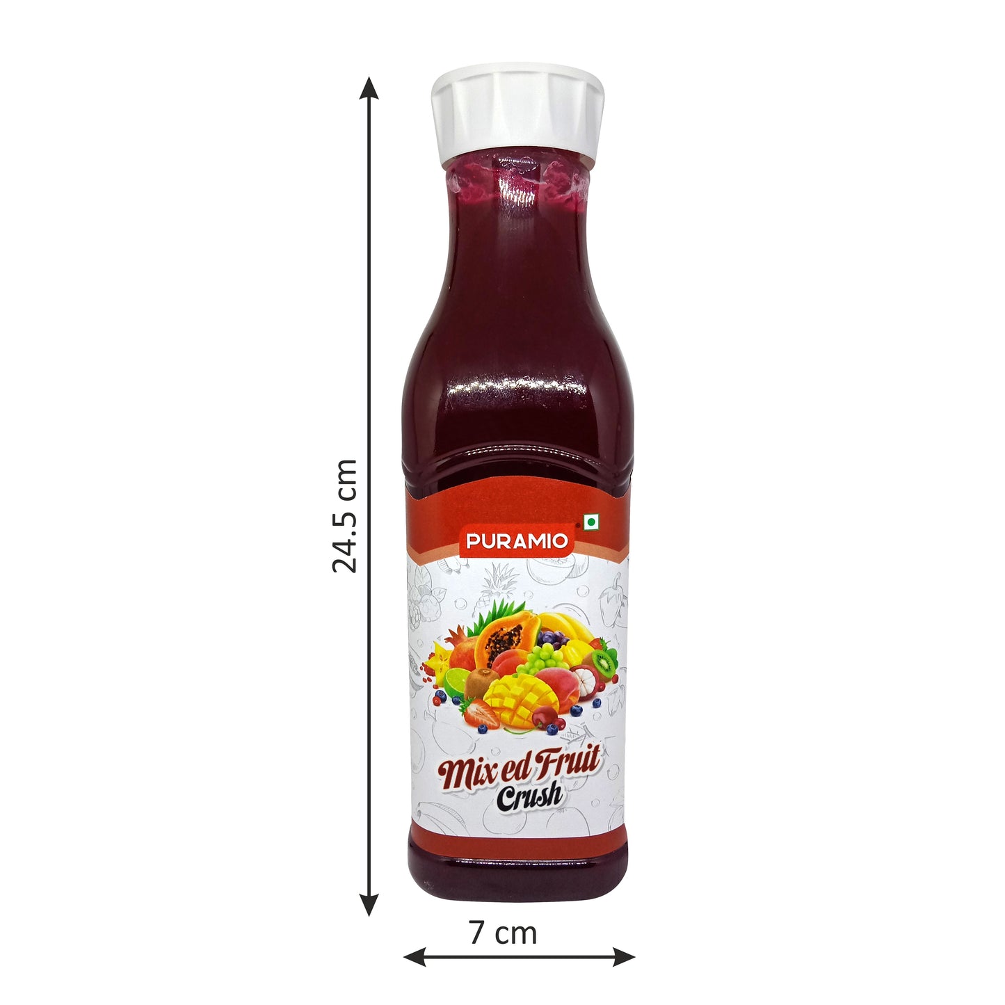 Puramio Fruit Crush- Mix Fruit, 750ml