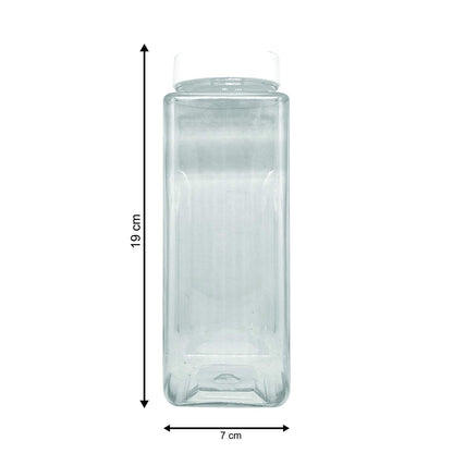 Puramio 750 ml Pet Jar with Spice Cap - Pack of 6