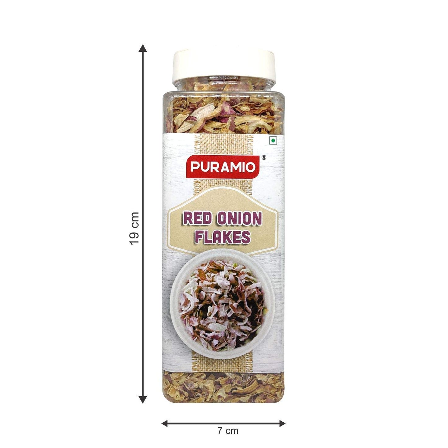 Puramio Combo Pack of - [100% Natural] White Onion Flakes, (300g) & Red Onion Flakes, (200g)