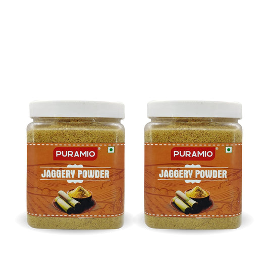 Puramio Jaggery Powder, 600gm (Pack of 2)