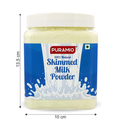 Puramio Combo Pack of - Skimmed Milk Powder, (700g) & Whole Milk Powder, (600g)