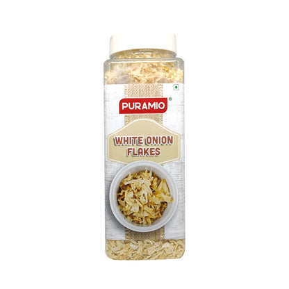 Puramio White Onion Flakes Sprinkler [100% Natural], 50gm