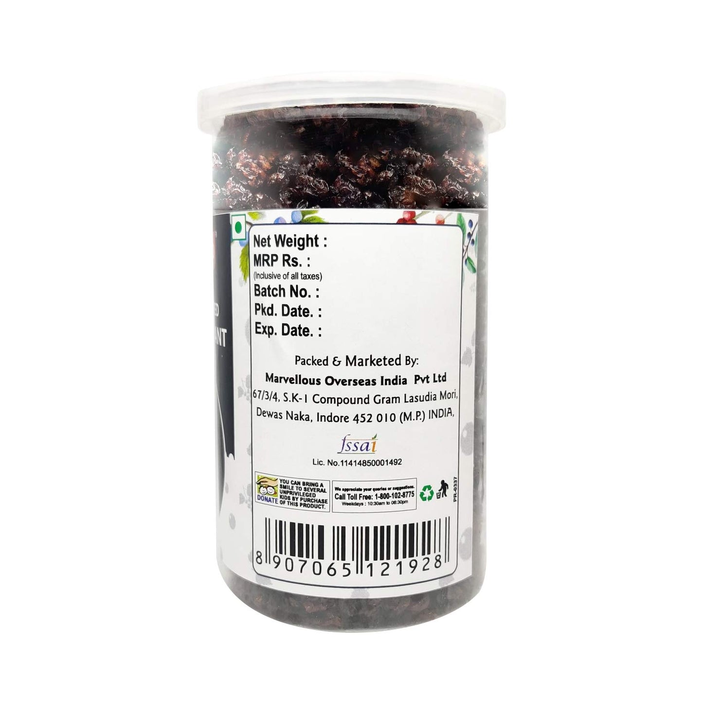 Puramio Dry Fruit Combo Pack of 3 - Blueberry, Cranberry, Blackcurrant, 200g Each
