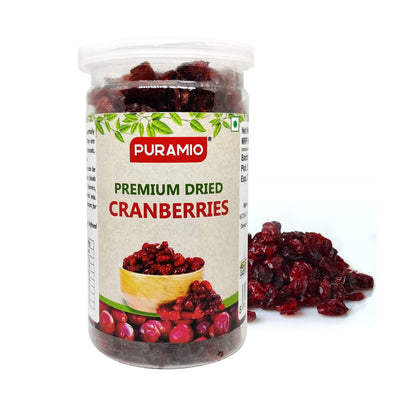 Puramio Dry Fruit Combo Pack of 3 - Blueberry, Cranberry, Blackcurrant, 200g Each