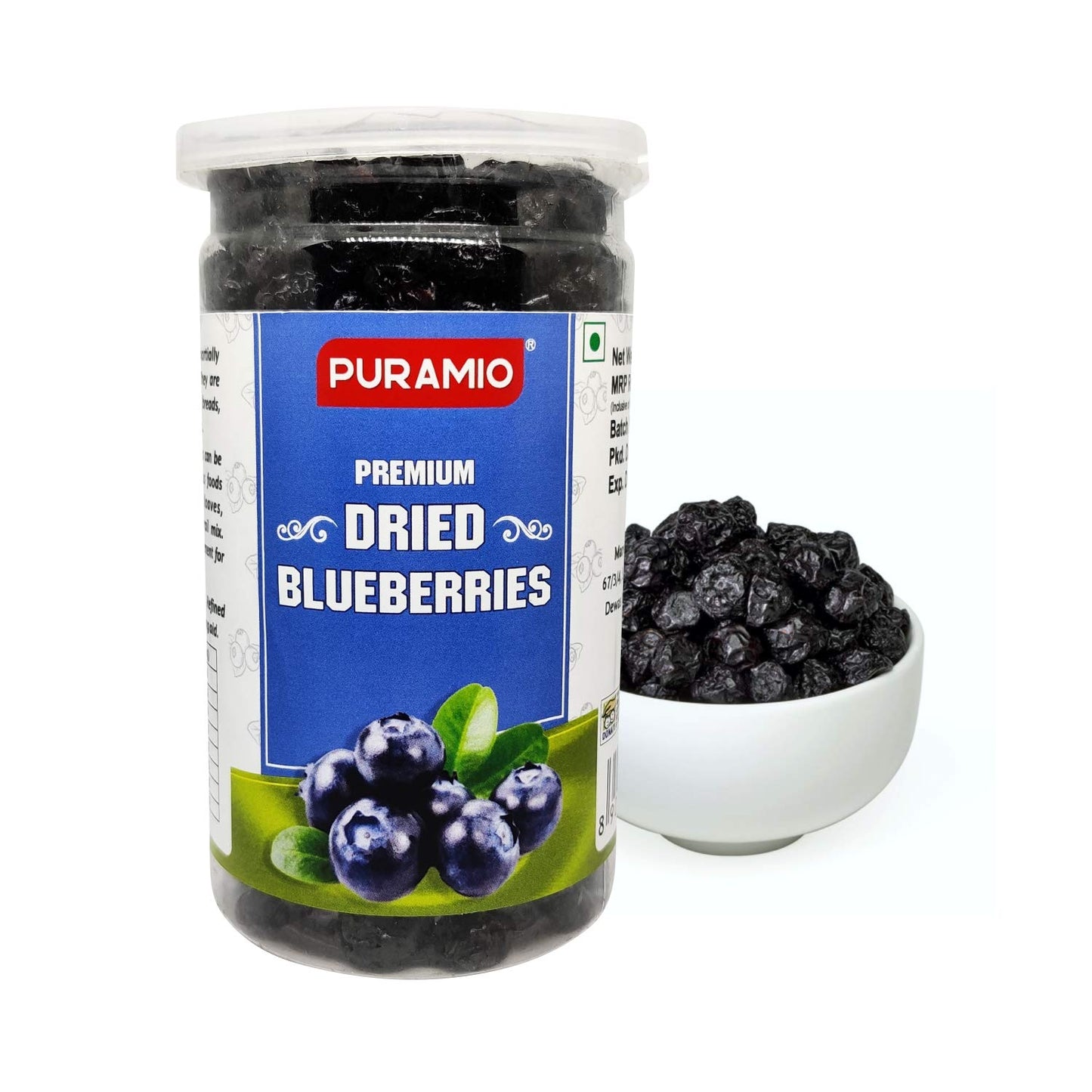 Puramio Dry Fruit Combo Pack of 3 - Blueberry, Cranberry, Blackcurrant, 200g Each