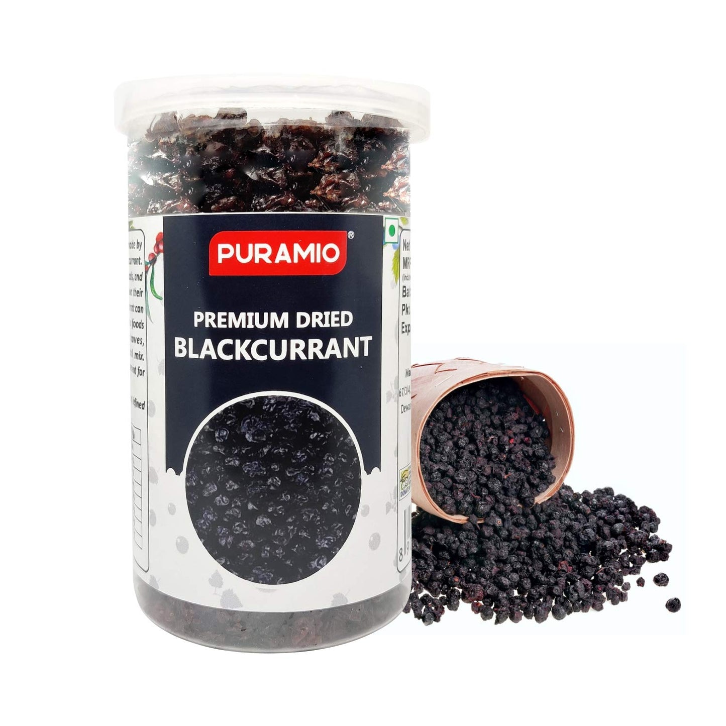 Puramio Dry Fruit Combo Pack of 3 - Blueberry, Cranberry, Blackcurrant, 200g Each
