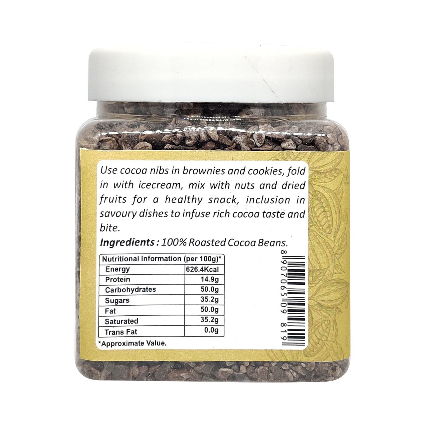 Puramio Roasted Cocoa Nibs , 350g