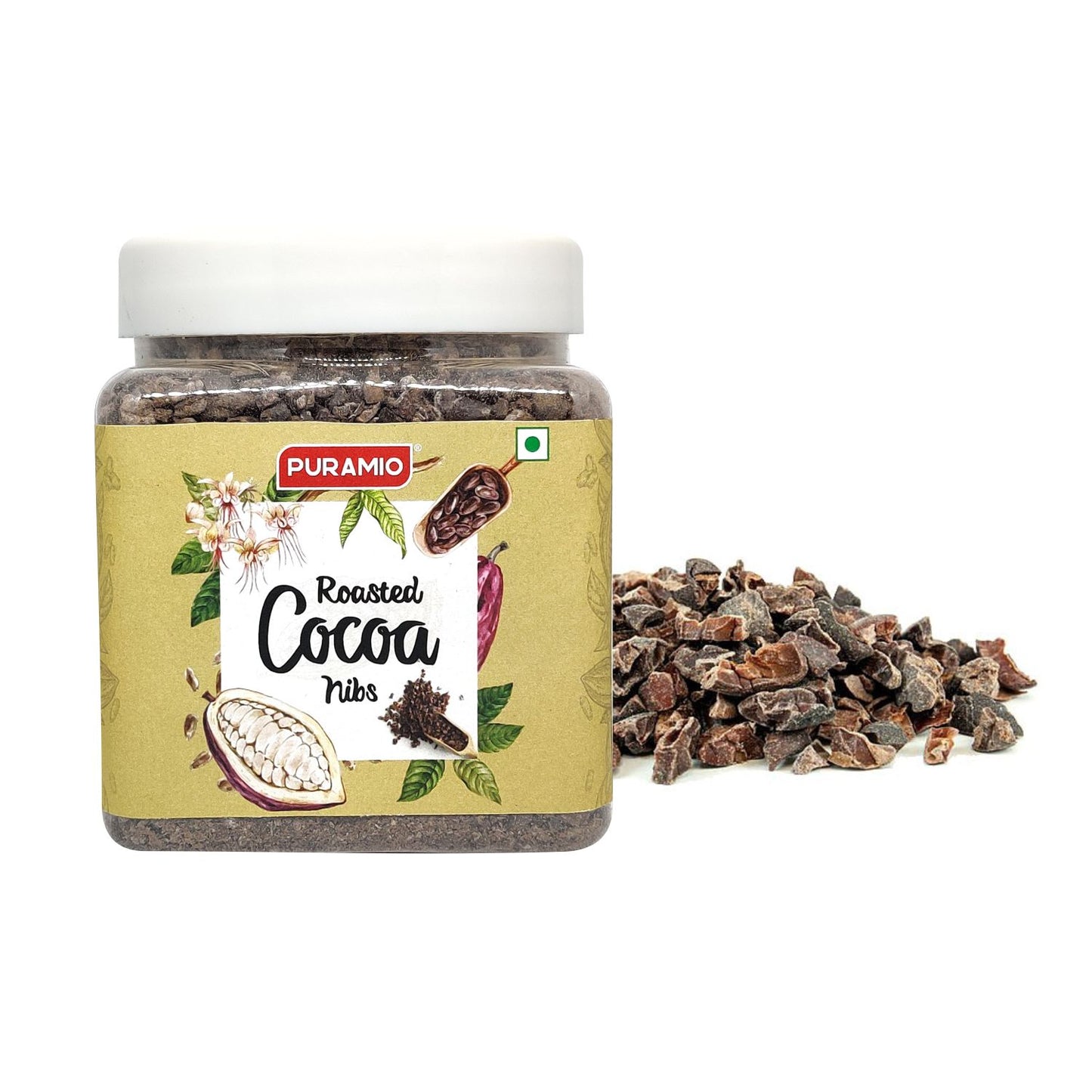 Puramio Roasted Cocoa Nibs , 350g