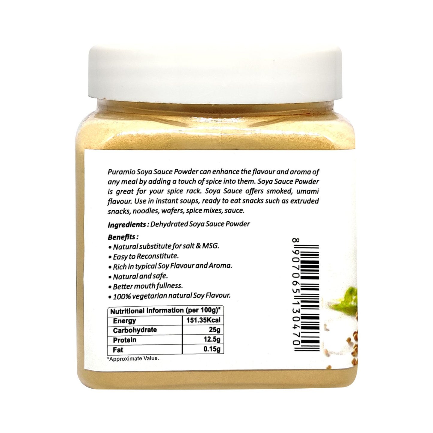 Puramio[100% Natural] Soya Sauce Powder