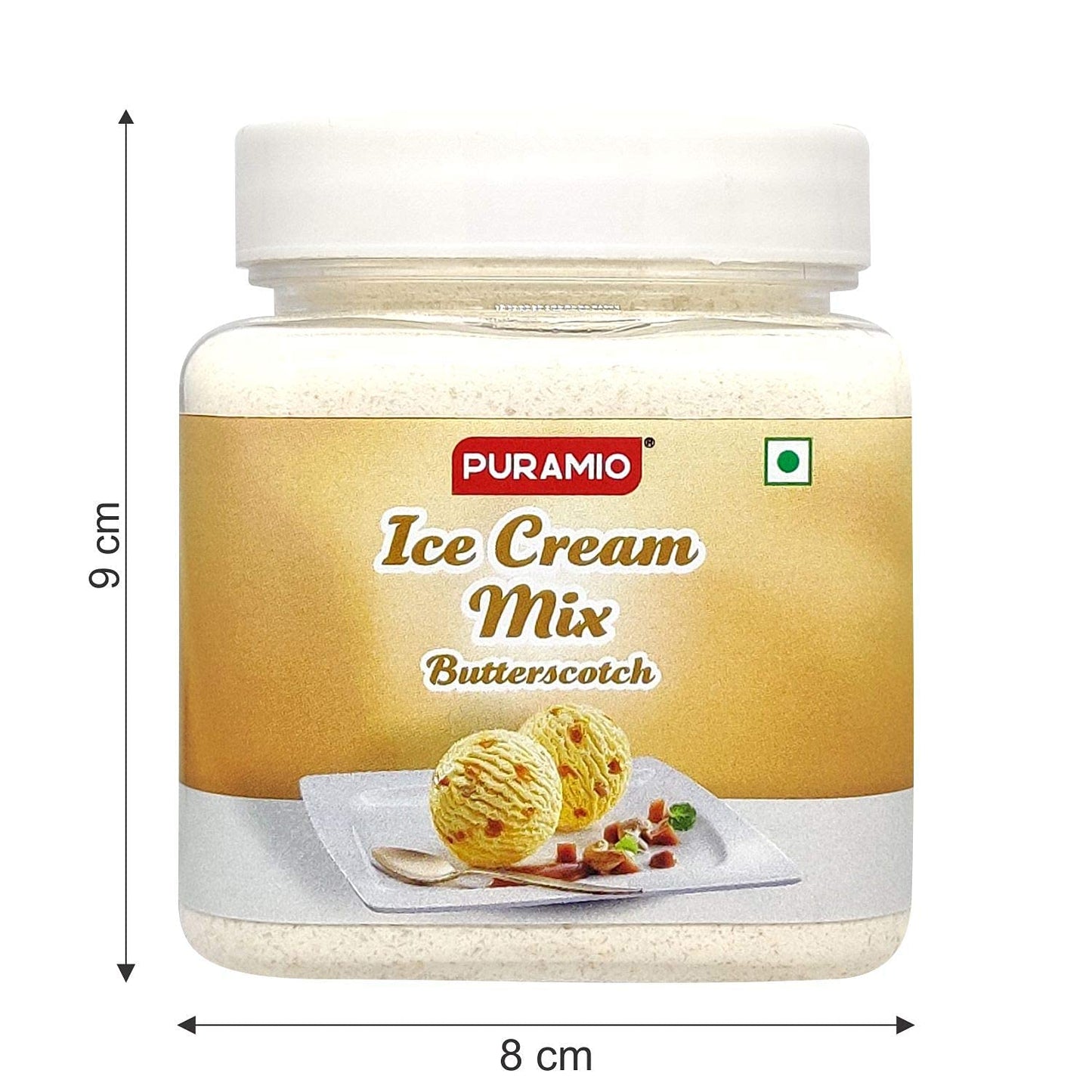 PURAMIO Combo Pack of- Icecream Mix (Butterscotch) - 250g & Butterscotch Nuts - 50g