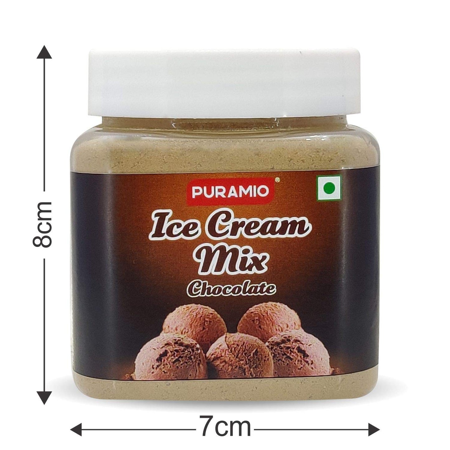 PURAMIO Combo Pack of- Icecream Mix (Chocolate) - 250g & Dark Chocolate Chips - 75g