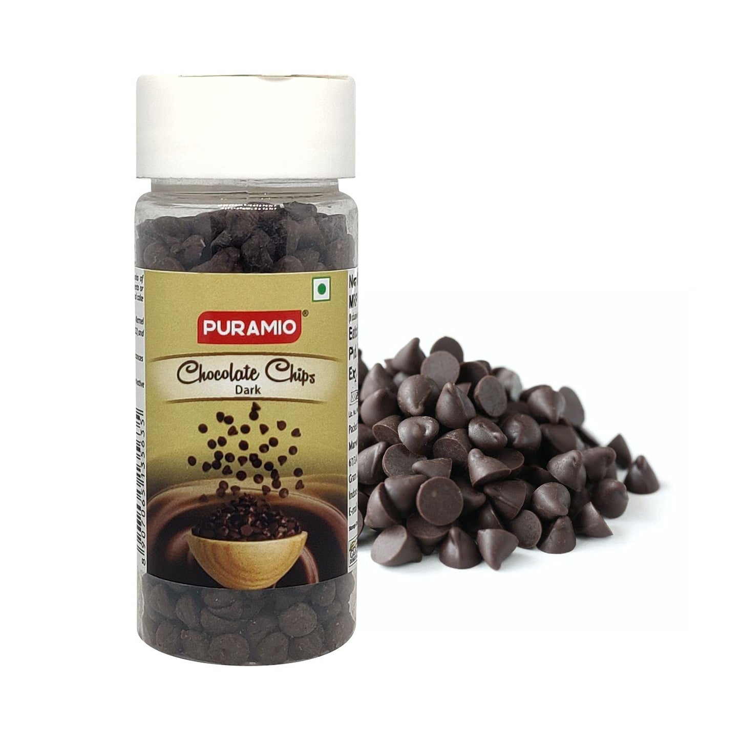 PURAMIO Combo Pack of- Icecream Mix (Chocolate) - 250g & Dark Chocolate Chips - 75g