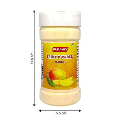Puramio Fruit Powder Combo - Orange, Pineapple, Strawberry & Mango, 125g each (Pack of 4)
