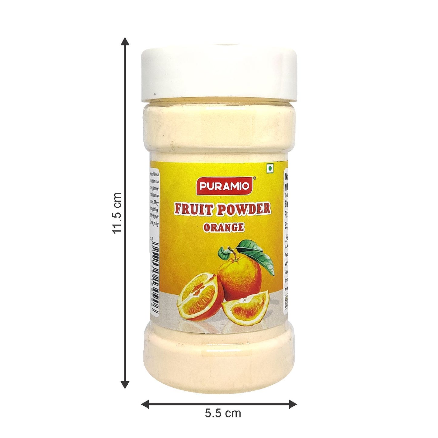 Puramio Fruit Powder - Orange, 125g