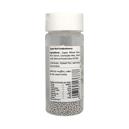 Puramio Silver Balls (2 mm) for Cake Decoration , 50g