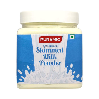 Puramio Combo Pack of - Skimmed Milk (350g) & Whole Milk (300g) Powder