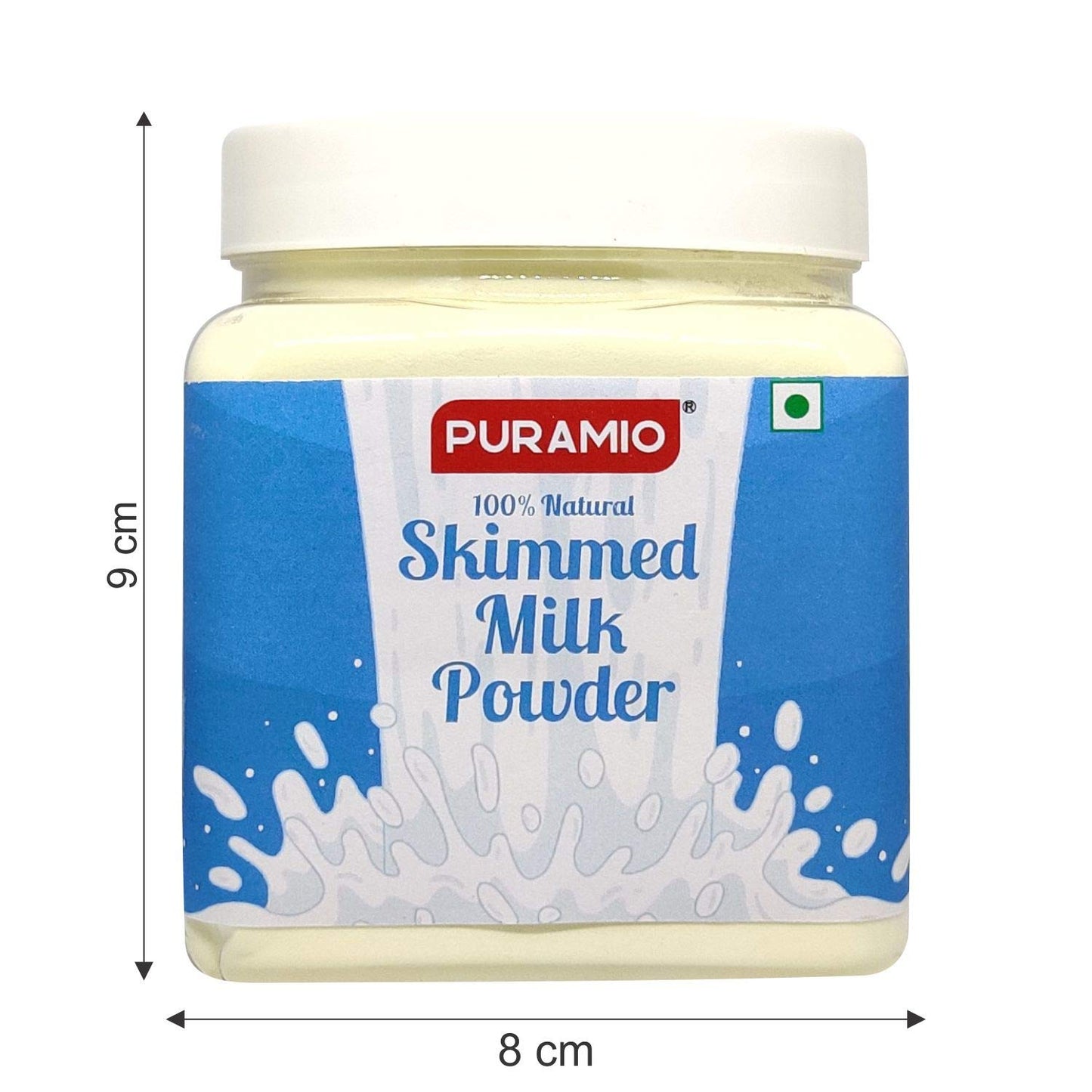 Puramio Combo Pack of - Skimmed Milk (350g) & Whole Milk (300g) Powder